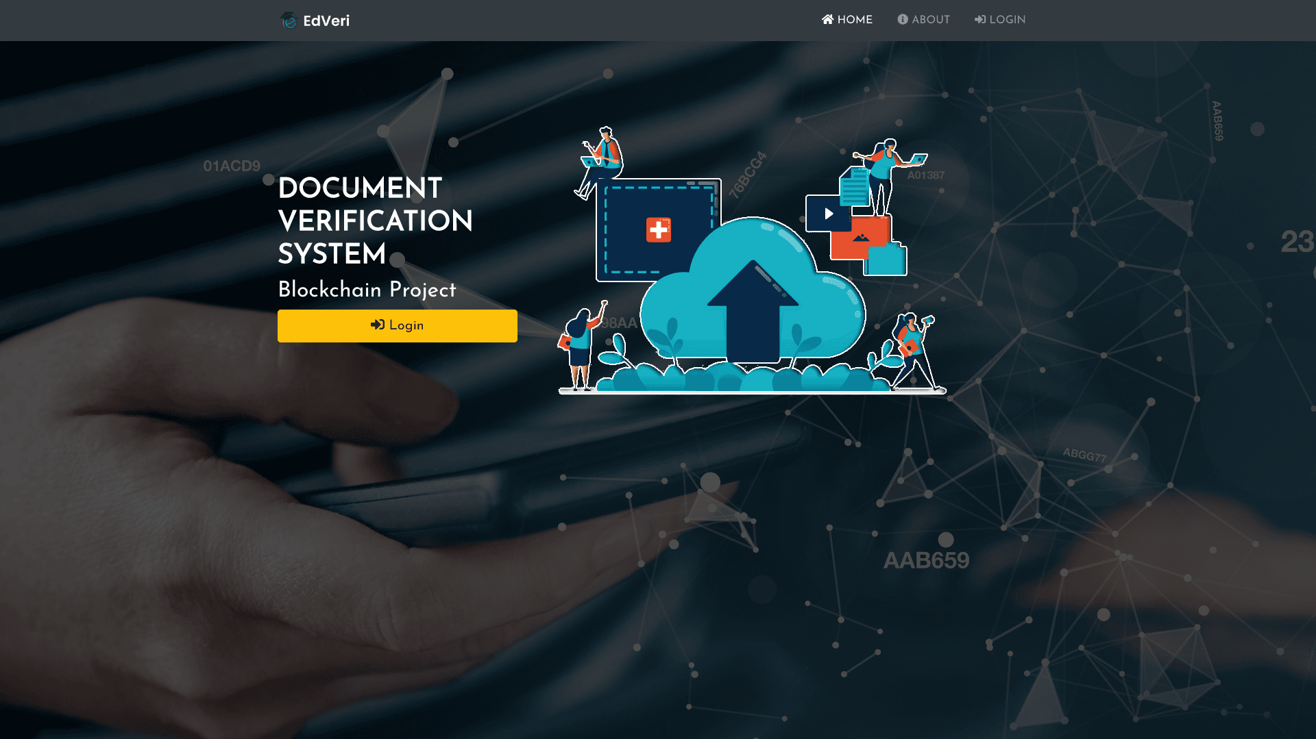Edveri user interface