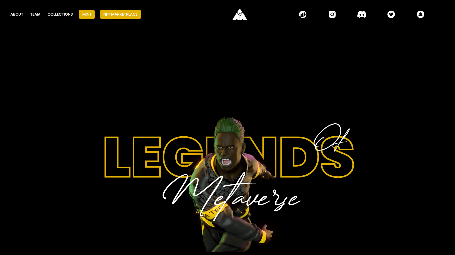 Legends of Metaverse user interface