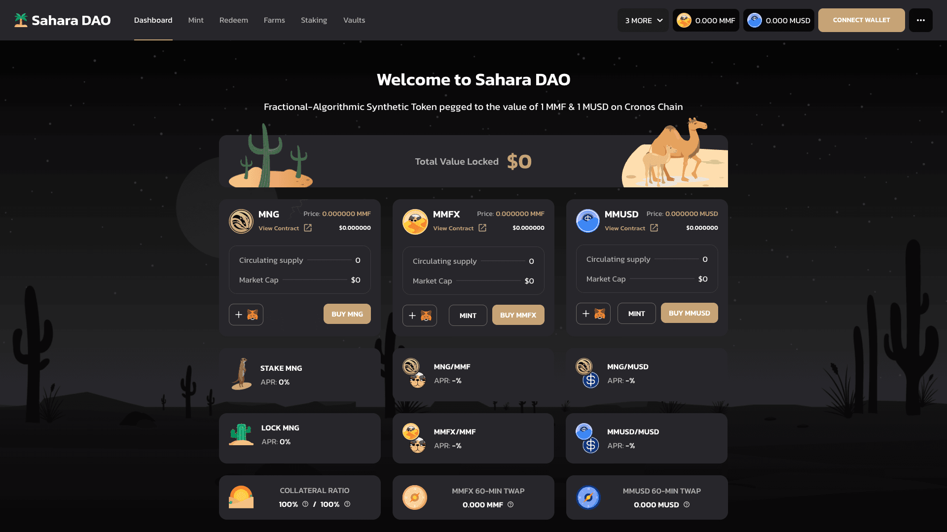 Sahara DAO user interface